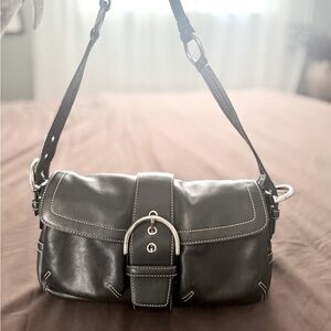 Vintage y2k coach Soho black shoulder bag